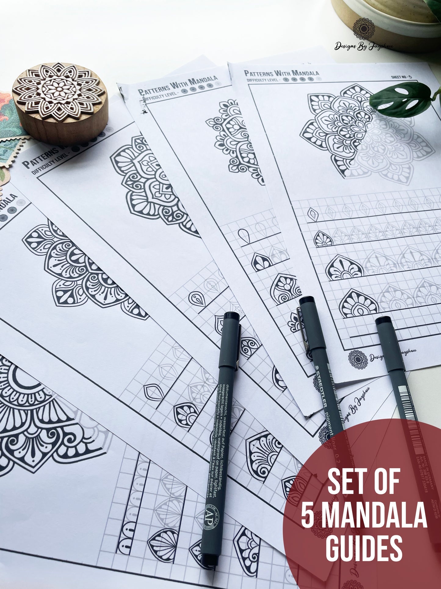 Mandala Pattern Sheets With Mandala Template Mandala Practice Sheets