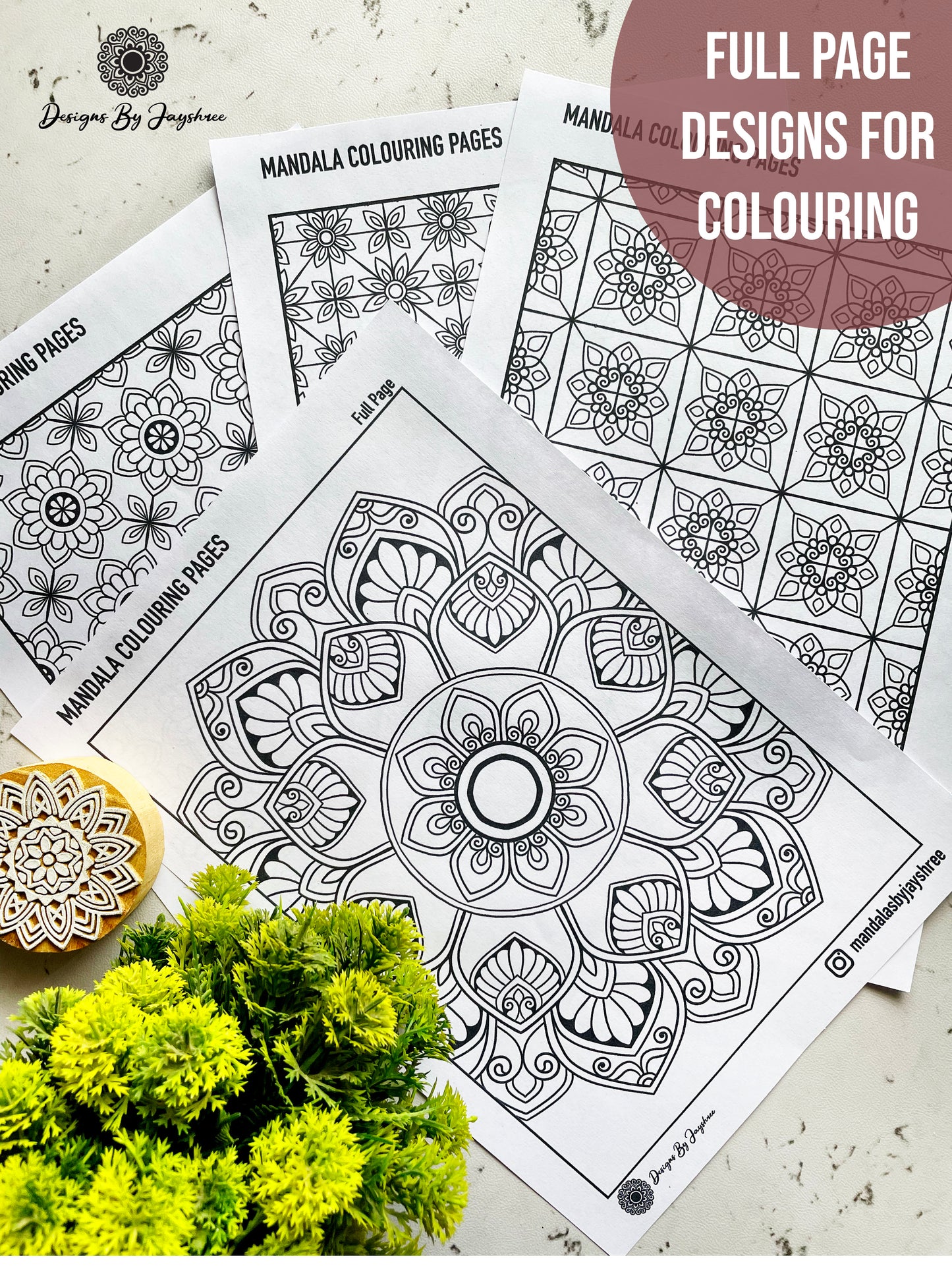Mandala Colouring And Tracing E-Book - 120 pages
