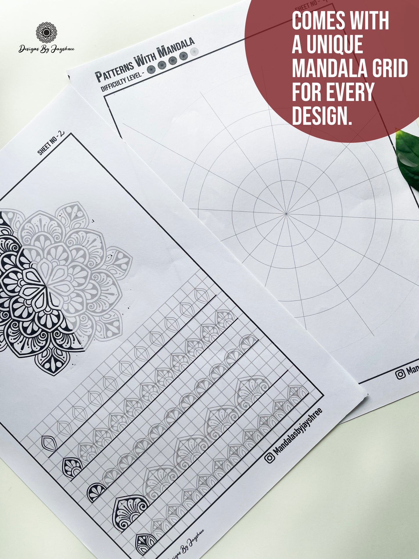 Mandala Pattern Sheets With Mandala Template Mandala Practice Sheets
