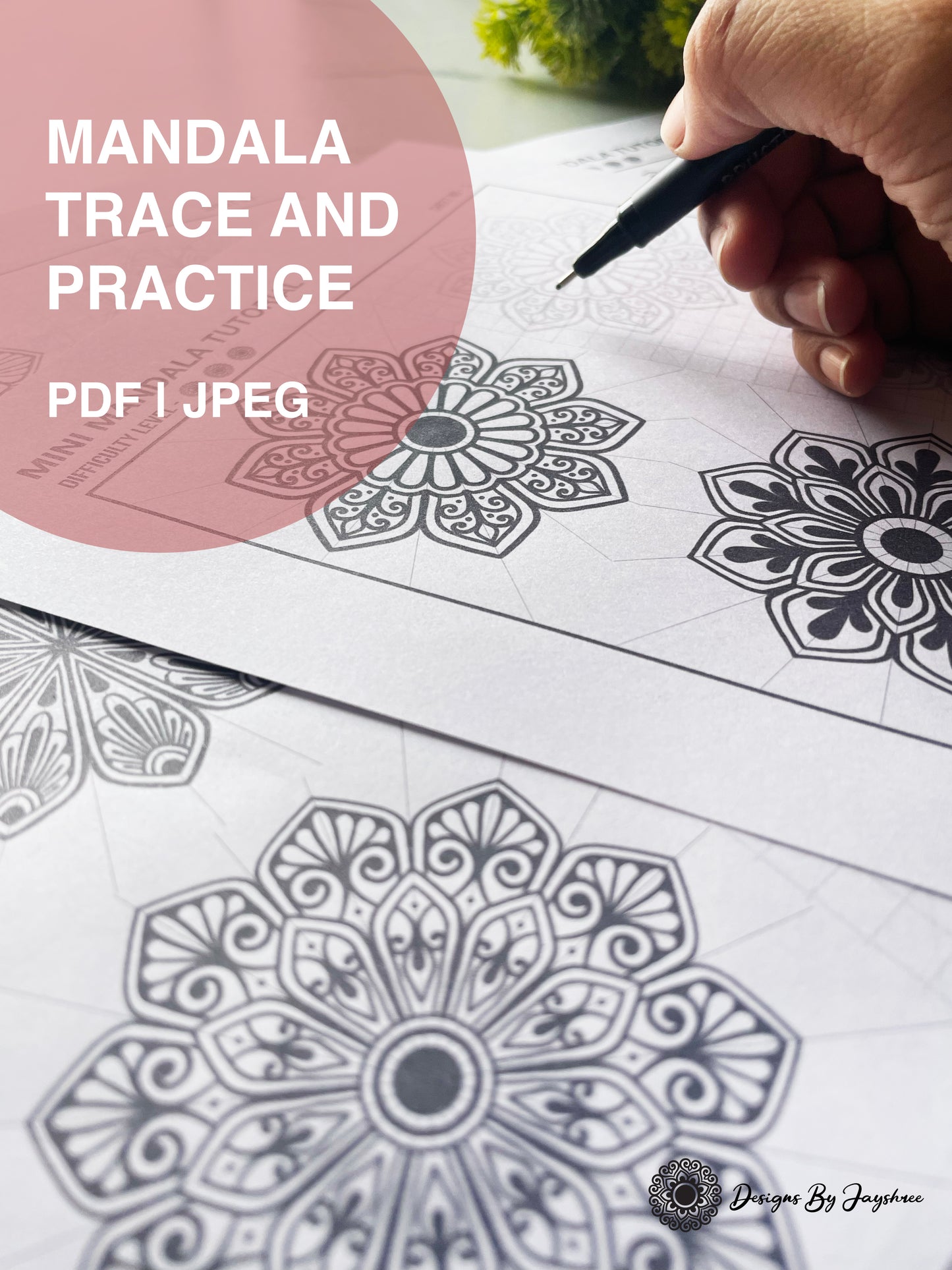 Mandala Tracing & Practice Sheets - 25 Mandala Designs To Learn