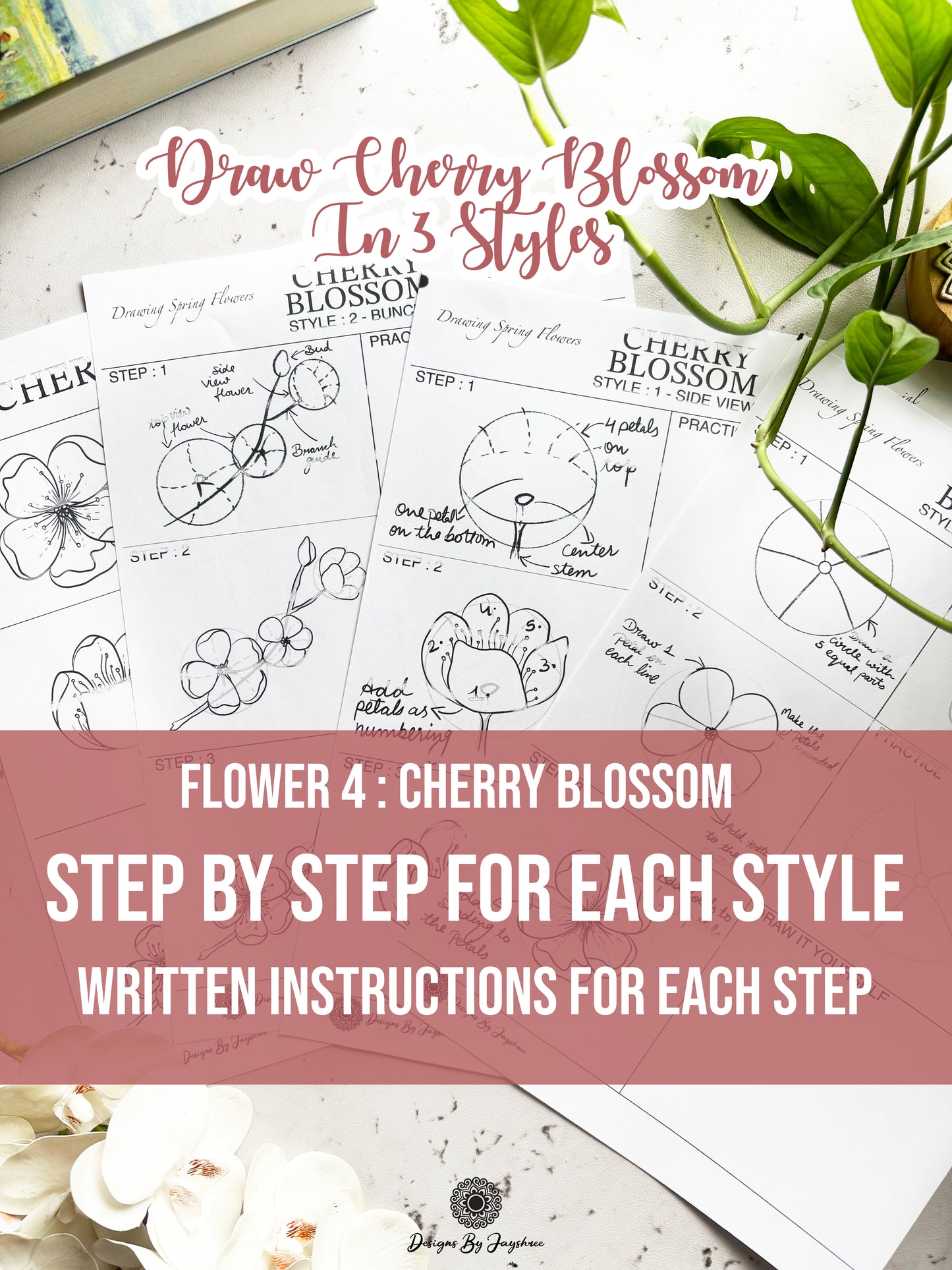 Flowers Made Easy - Beginners Guide On Drawing Flowers