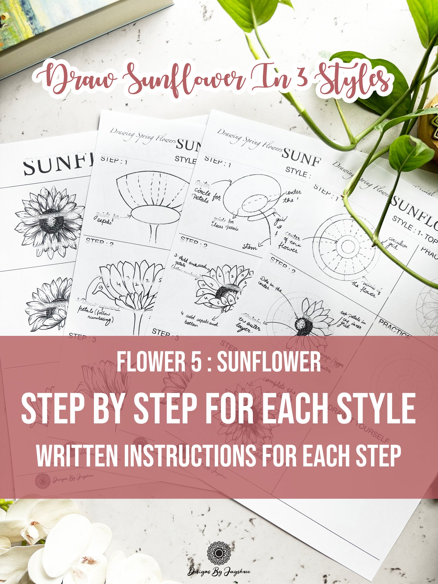 Flowers Made Easy - Beginners Guide On Drawing Flowers