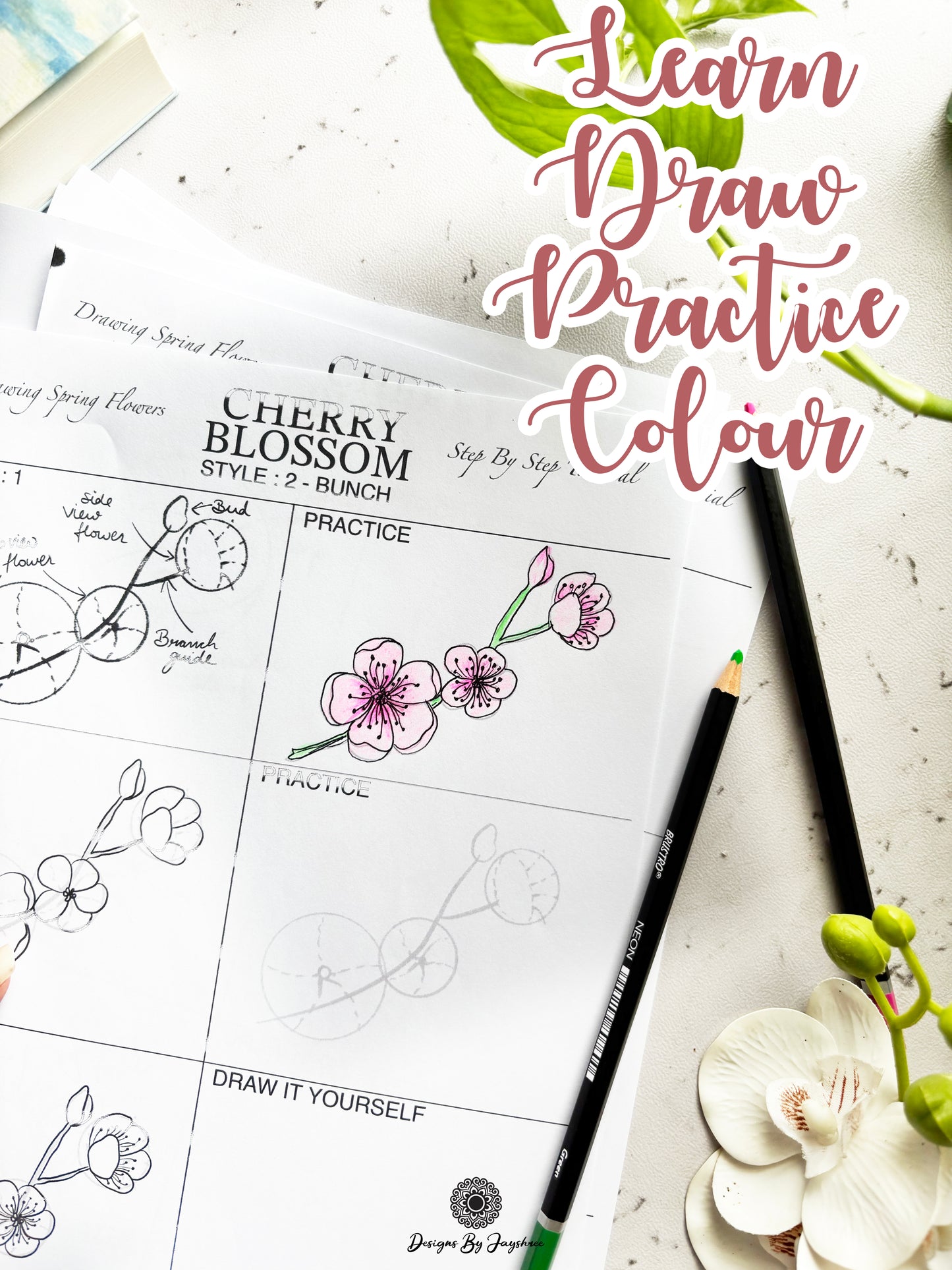 Flowers Made Easy - Beginners Guide On Drawing Flowers