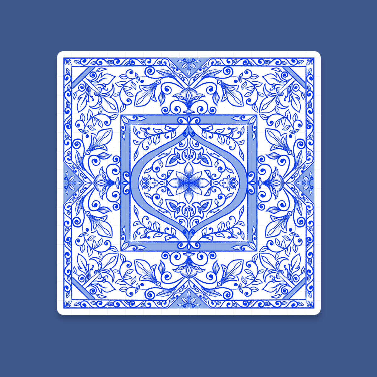 Almafi Tile - Laptop / Mobile Sticker