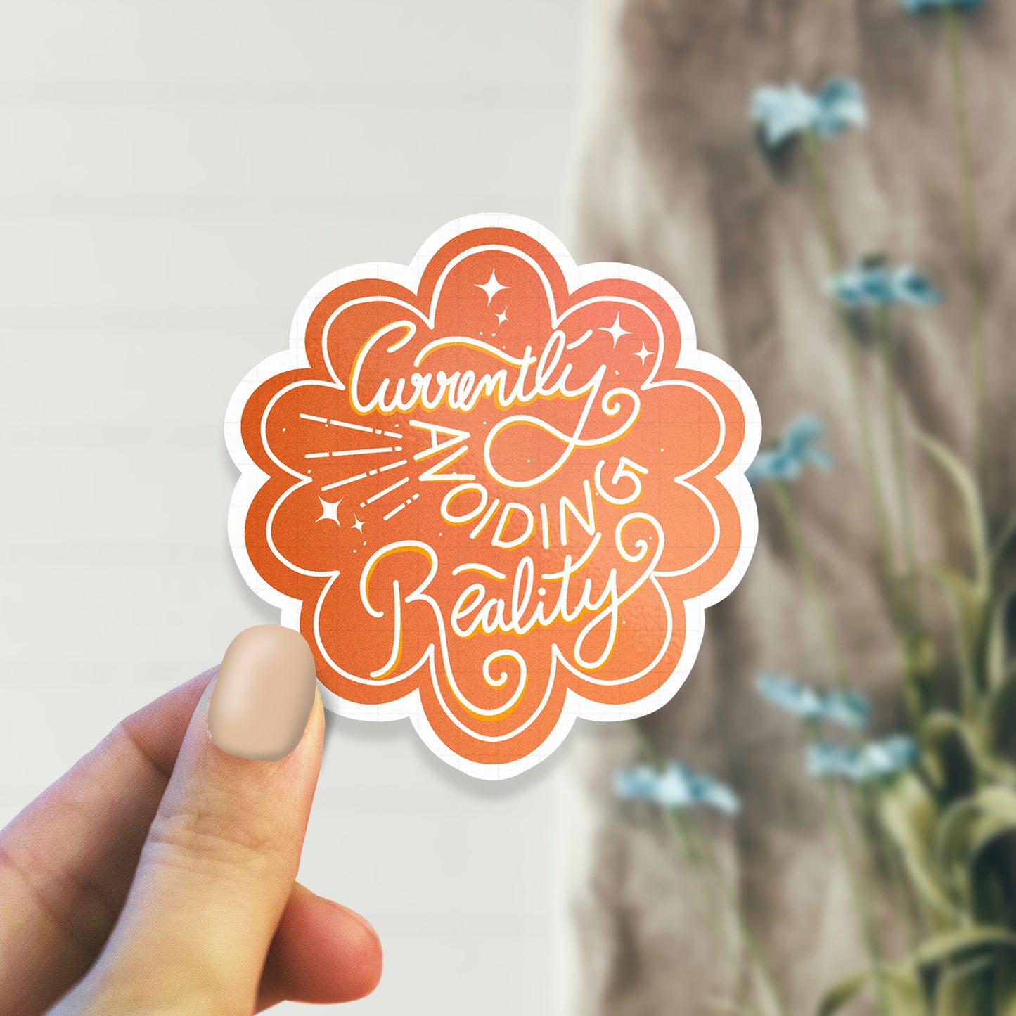 Currently Avoiding Reality - Laptop / Mobile Sticker