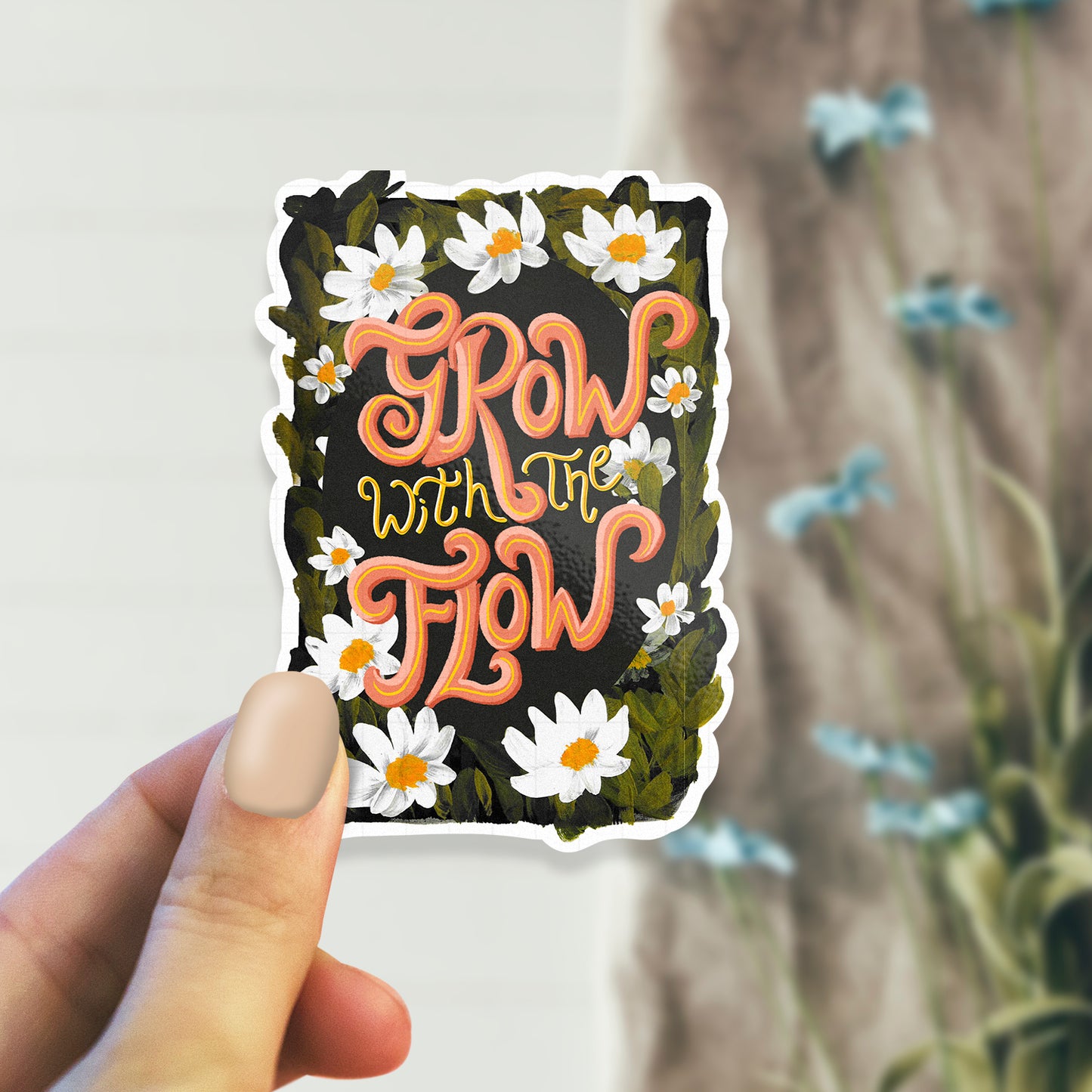 Grow With The Flow - Laptop / Mobile Sticker