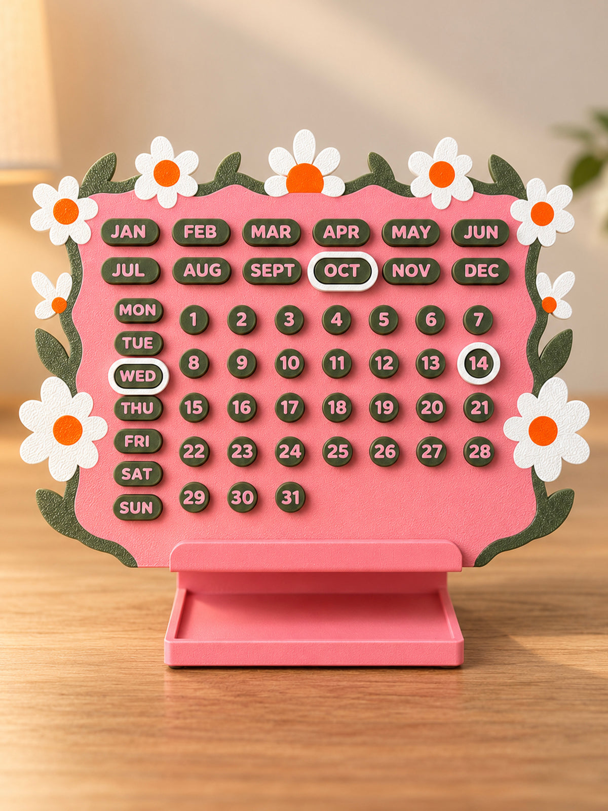 Forever In Bloom - Perpetual Desk Calendar