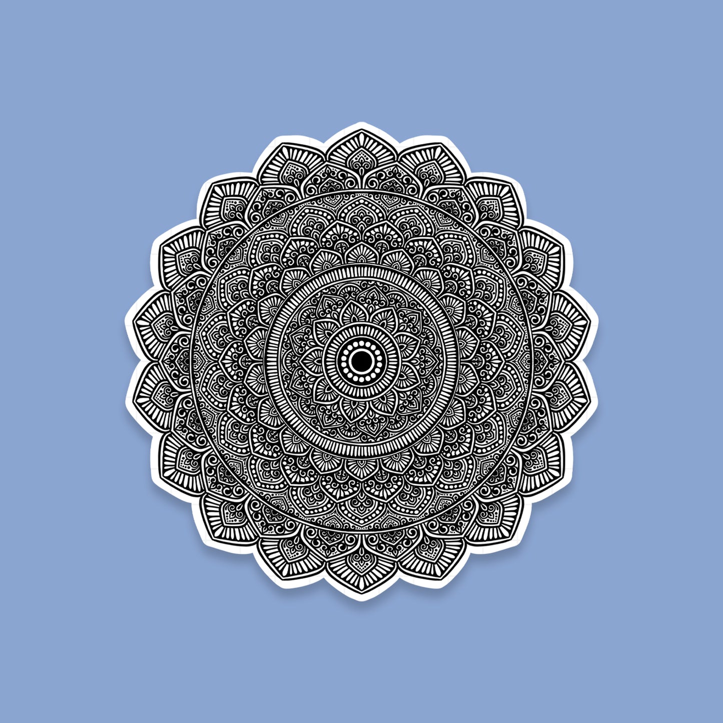 Nature Black Mandala - Laptop / Mobile Sticker