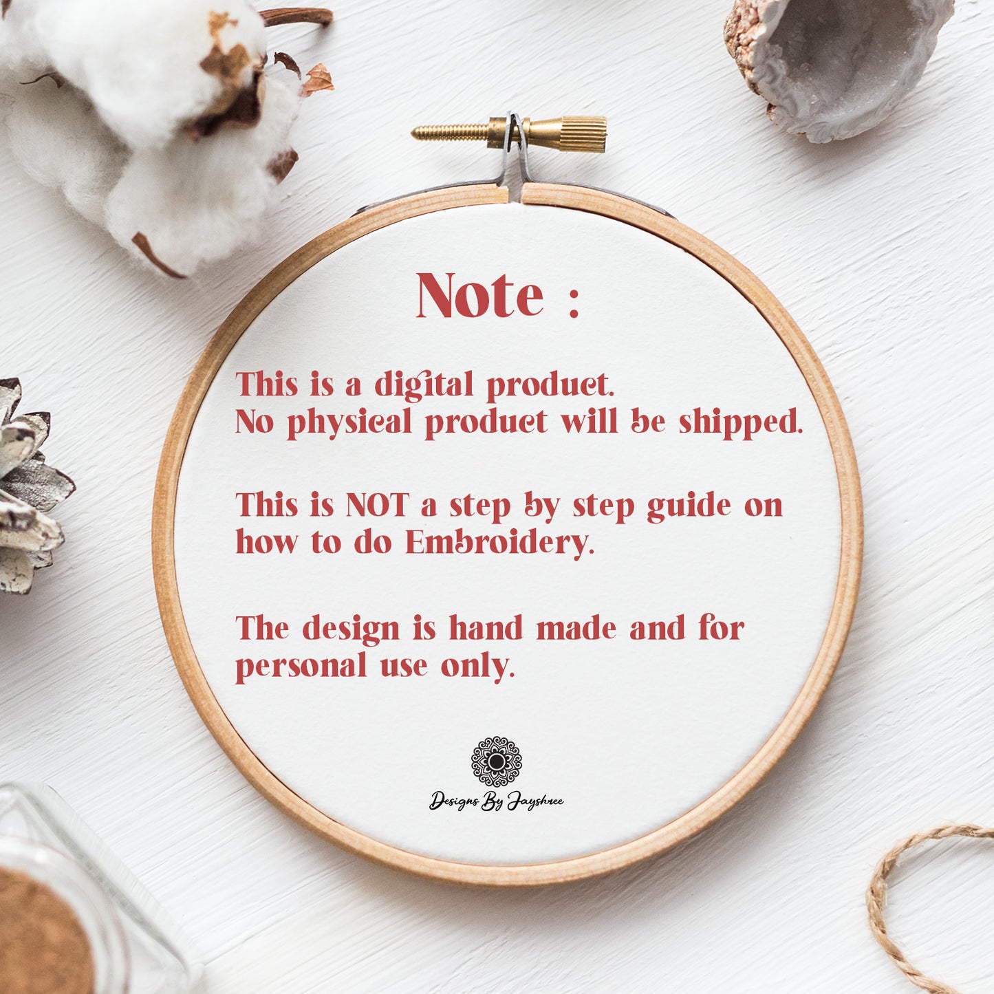 Printable Floral Mandala Motif for Hand Embroidery