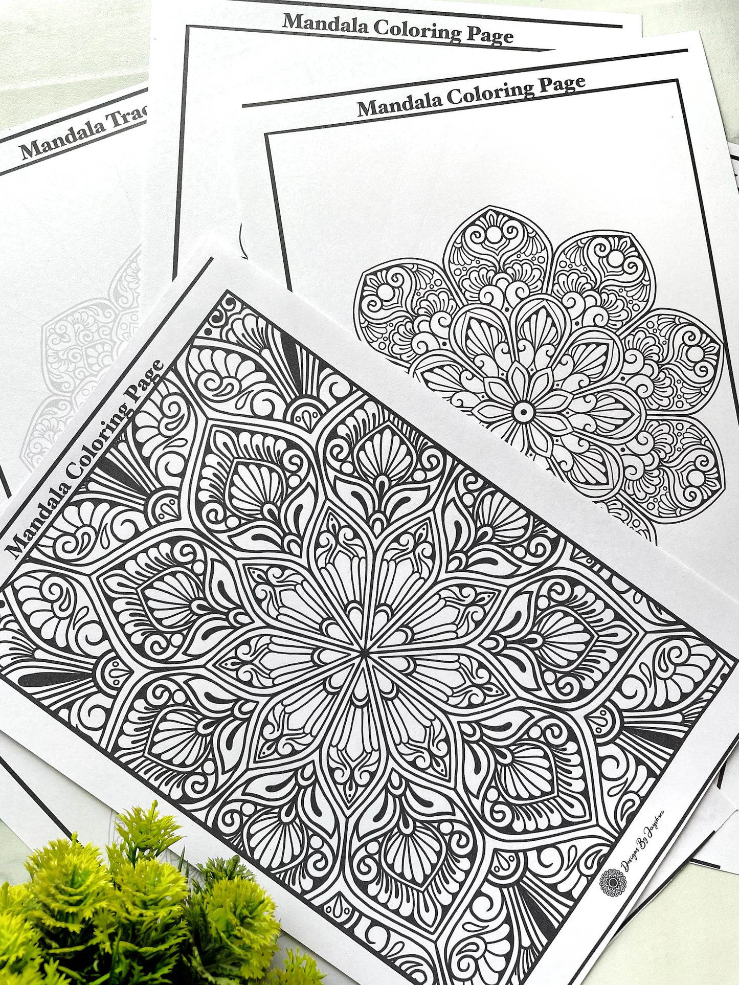 Mandala Colouring & Tracing - Set Of 10 each (20 Pages)