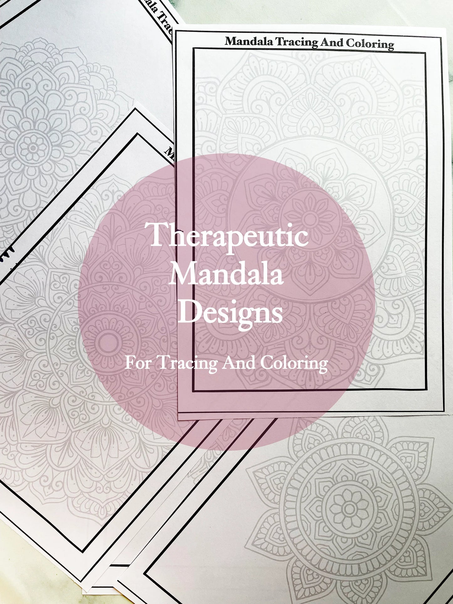 Mandala Tracing & Colouring Pages - 20