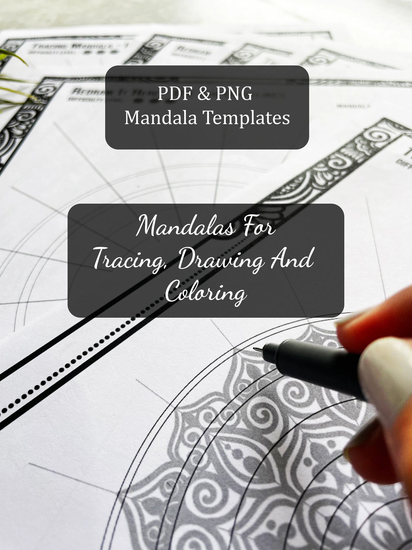Mandala Colouring & Tracing - Basic - Set Of 5