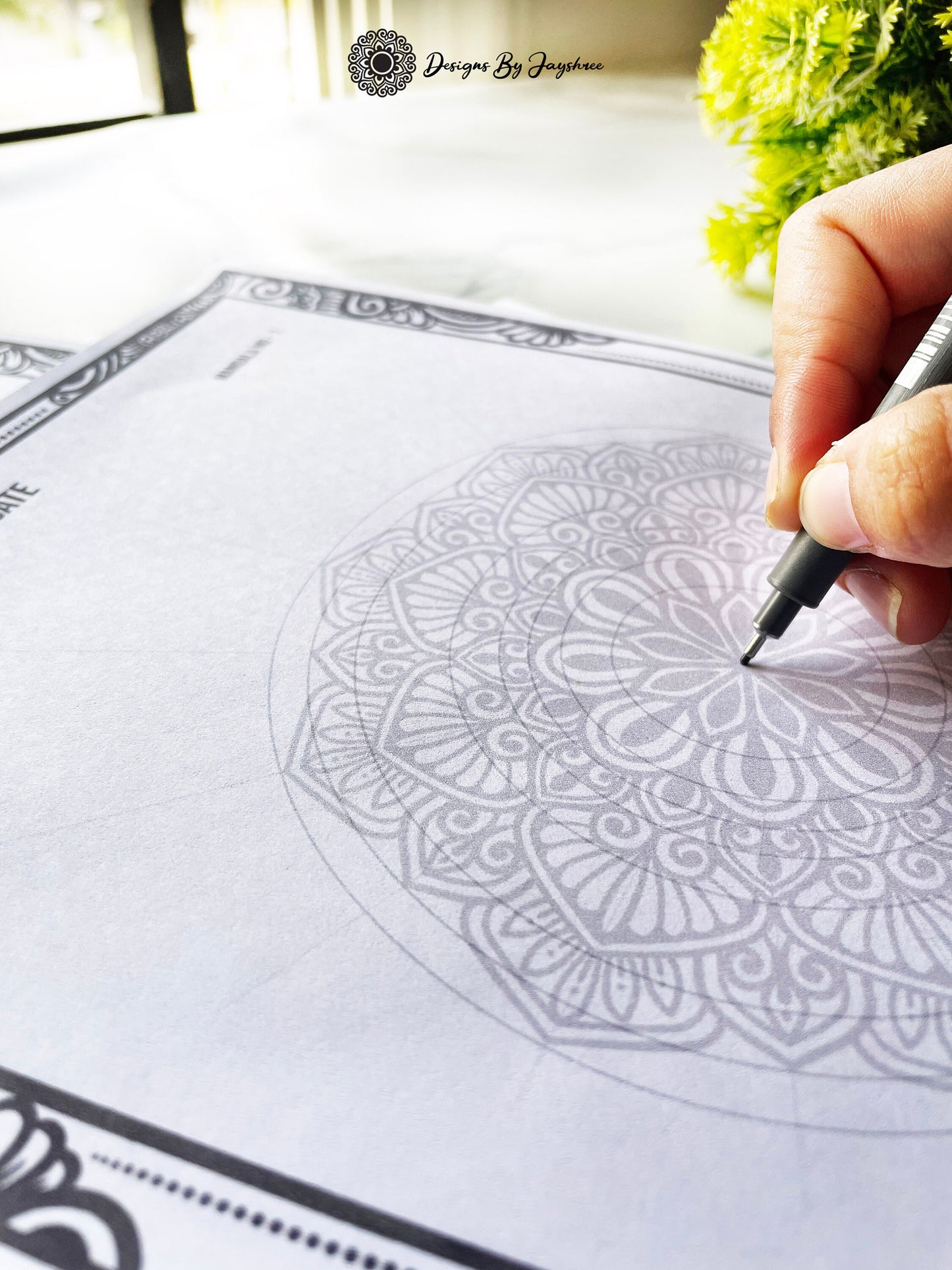 Mandala Tracing Sheets - With Related Grid - Set of 10