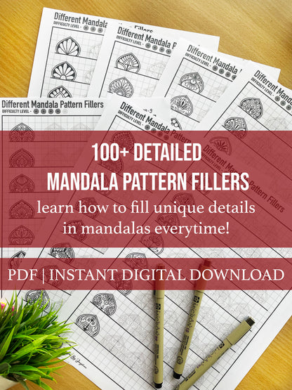 100+ Detailed Mandala Pattern Fillers