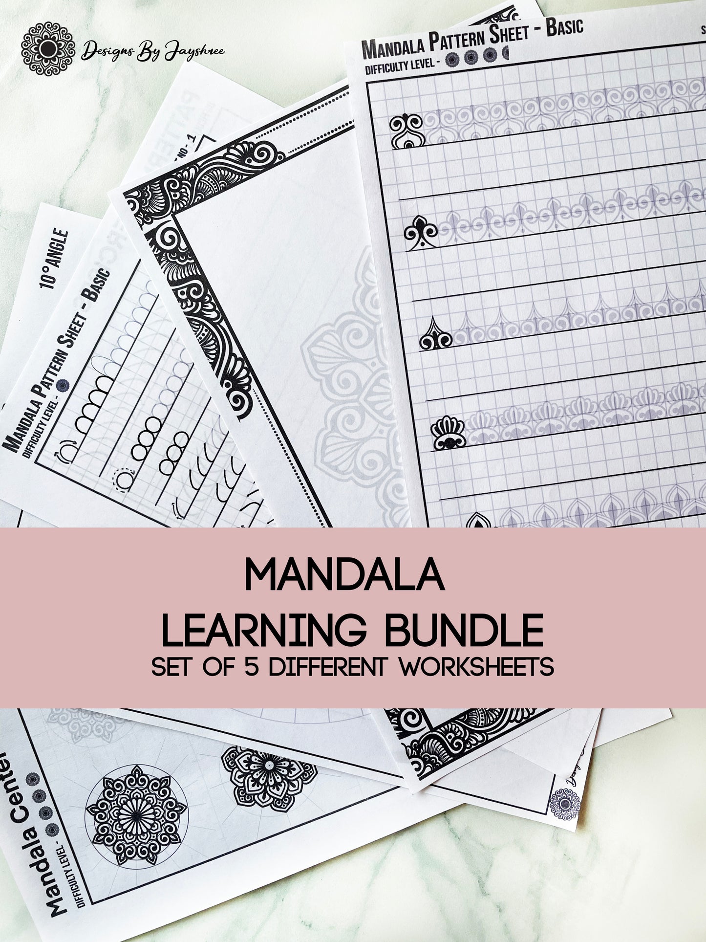 Mandala Learning Bundle - beginner Friendly - Set Of 5