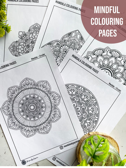 Mandala Colouring And Tracing E-Book - 120 pages