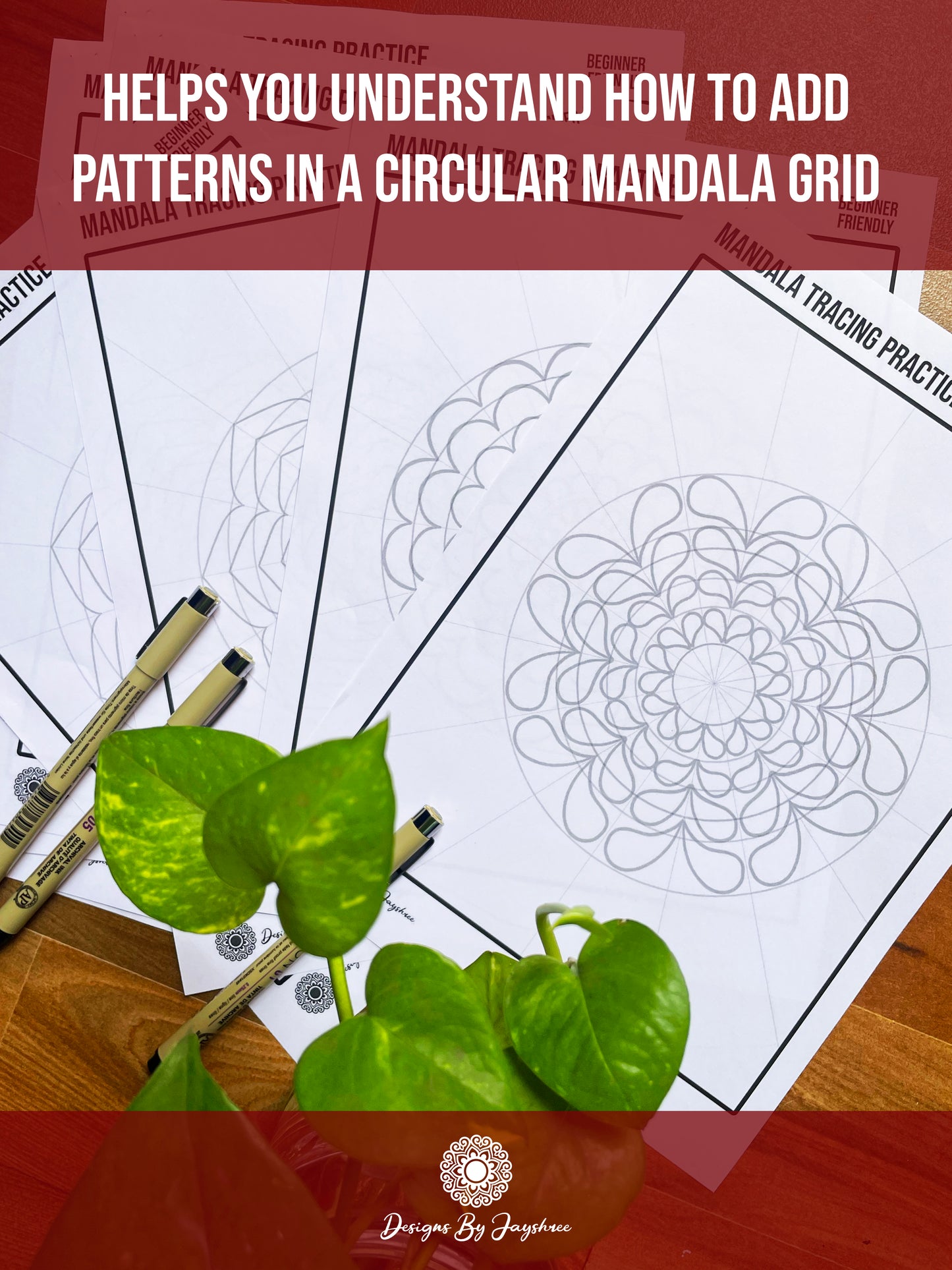 25 Circular Mandala Exercises for Tracing and practice