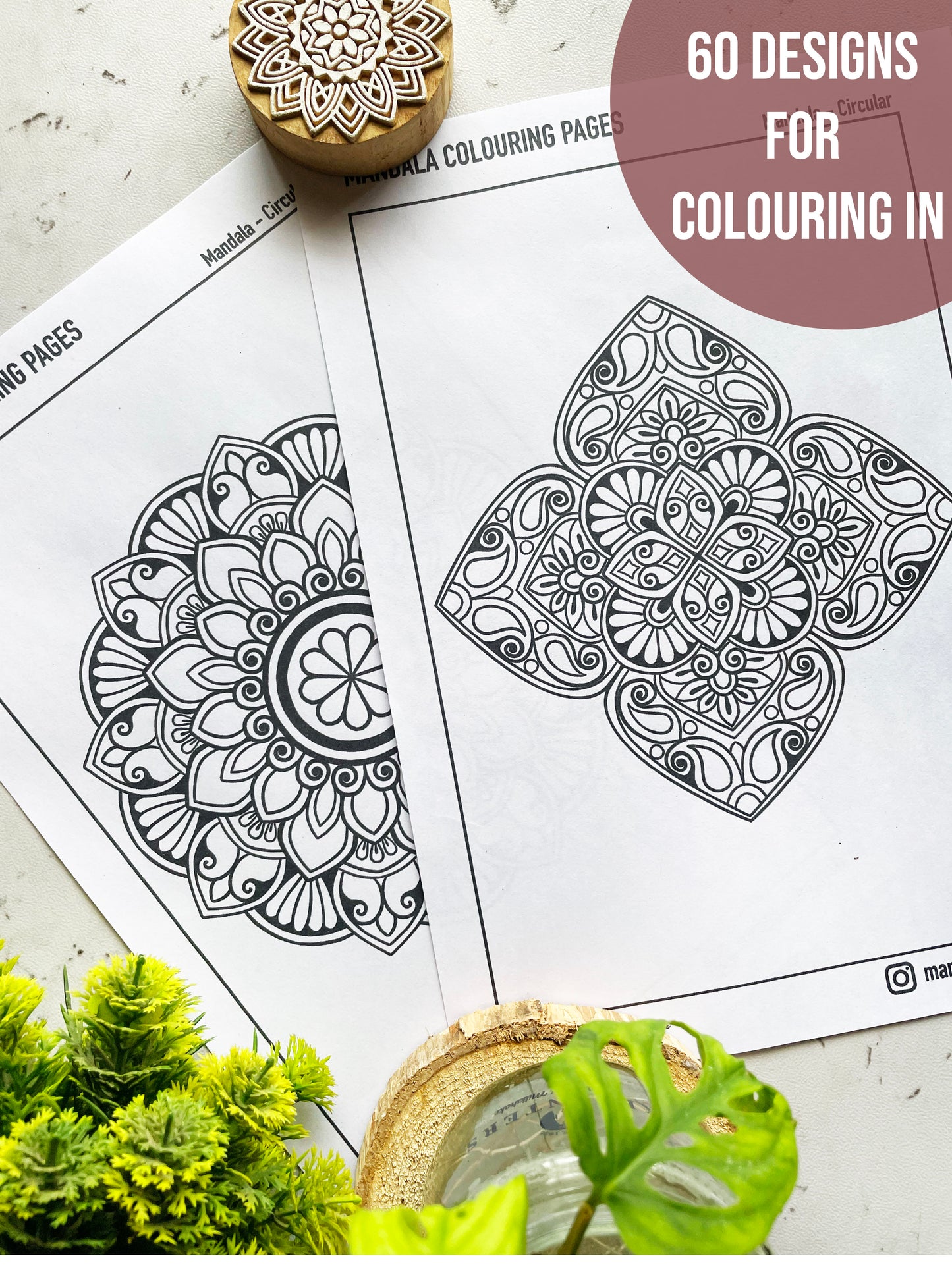 Mandala Colouring And Tracing E-Book - 120 pages