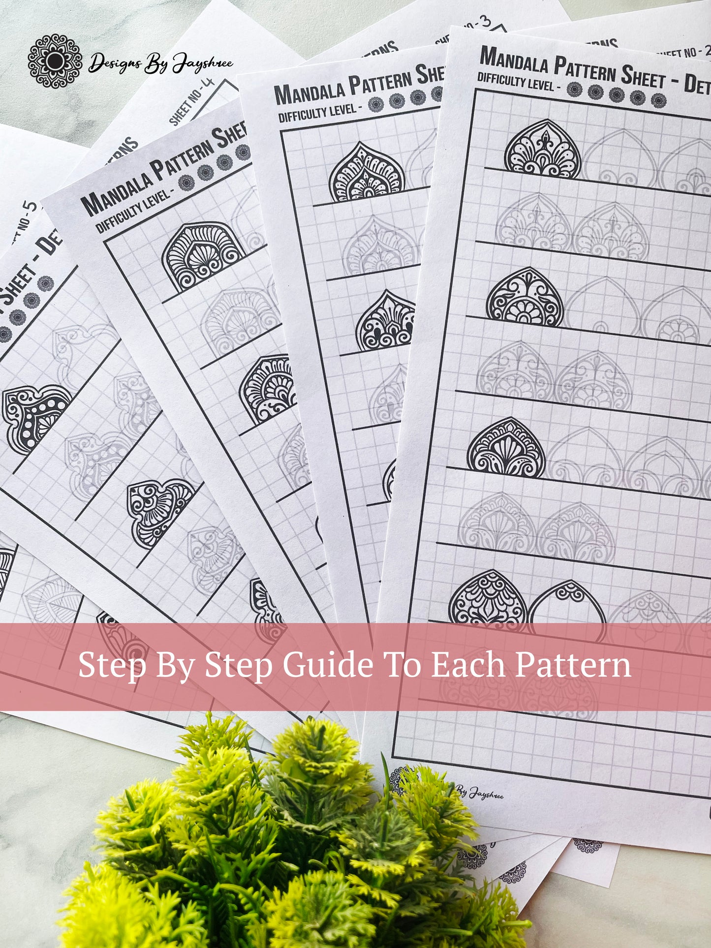 Detailed Mandala Pattern Sheets - 20 Patterns