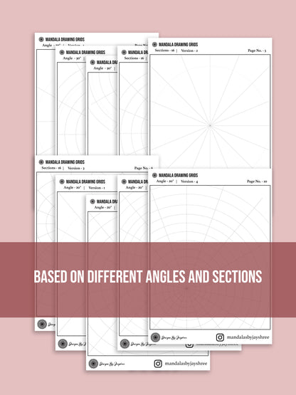 Ultimate Mandala Grid Book | Pre- Made Mandala Grids - Set of 50