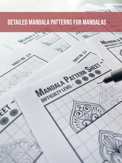 Ultimate Mandala Pattern Sheet - 172 Patterns