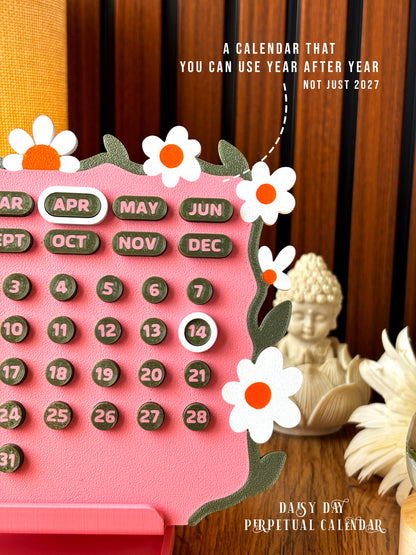Forever In Bloom - Perpetual Desk Calendar