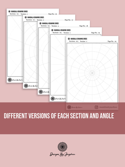 Ultimate Mandala Grid Book | Pre- Made Mandala Grids - Set of 50