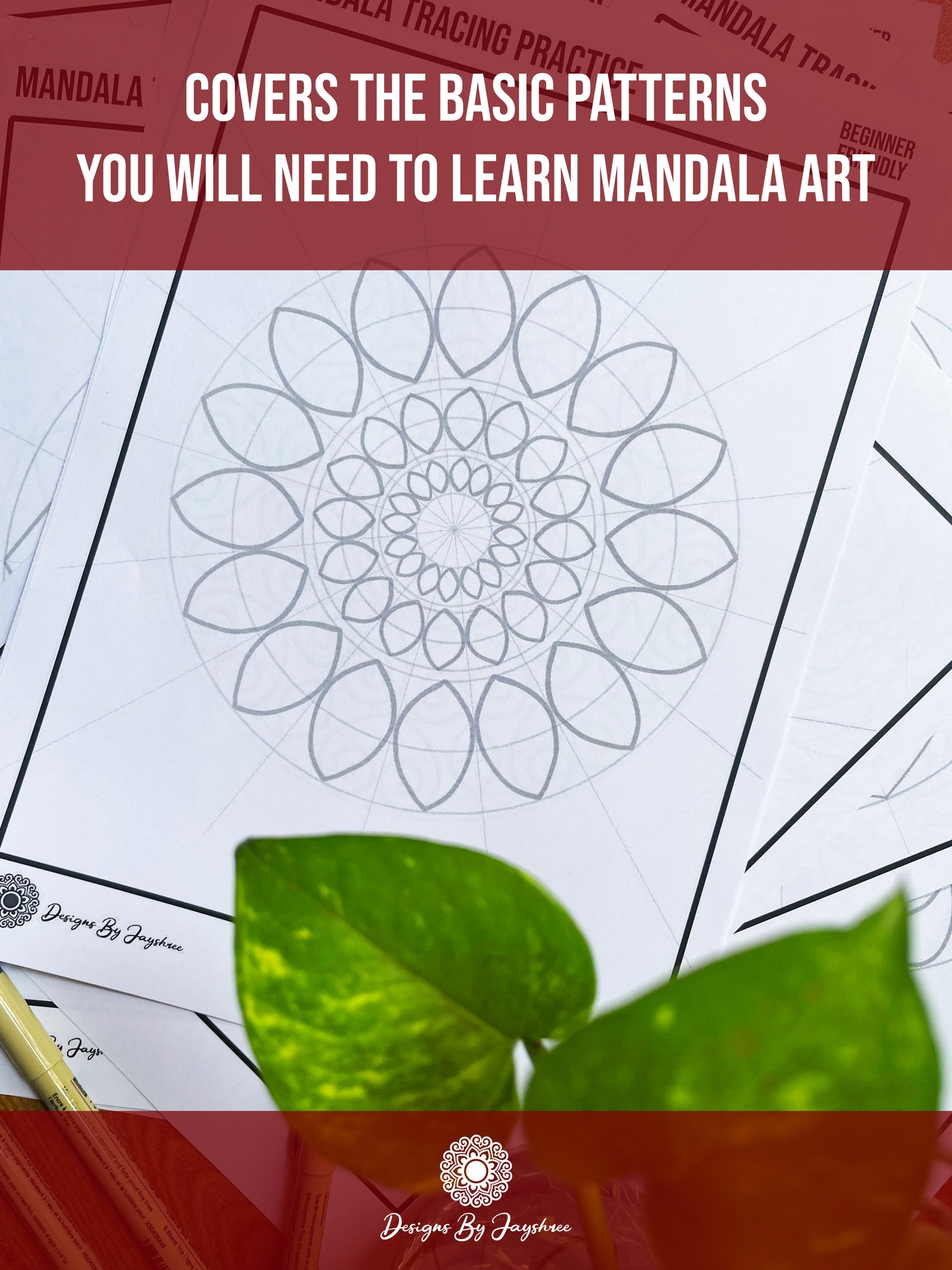 25 Circular Mandala Exercises for Tracing and practice