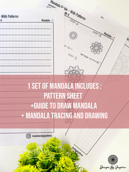 Complete Guide On Drawing A Mandala - Using Pattern Sheet - Beginner's Mandala Drawing Guide