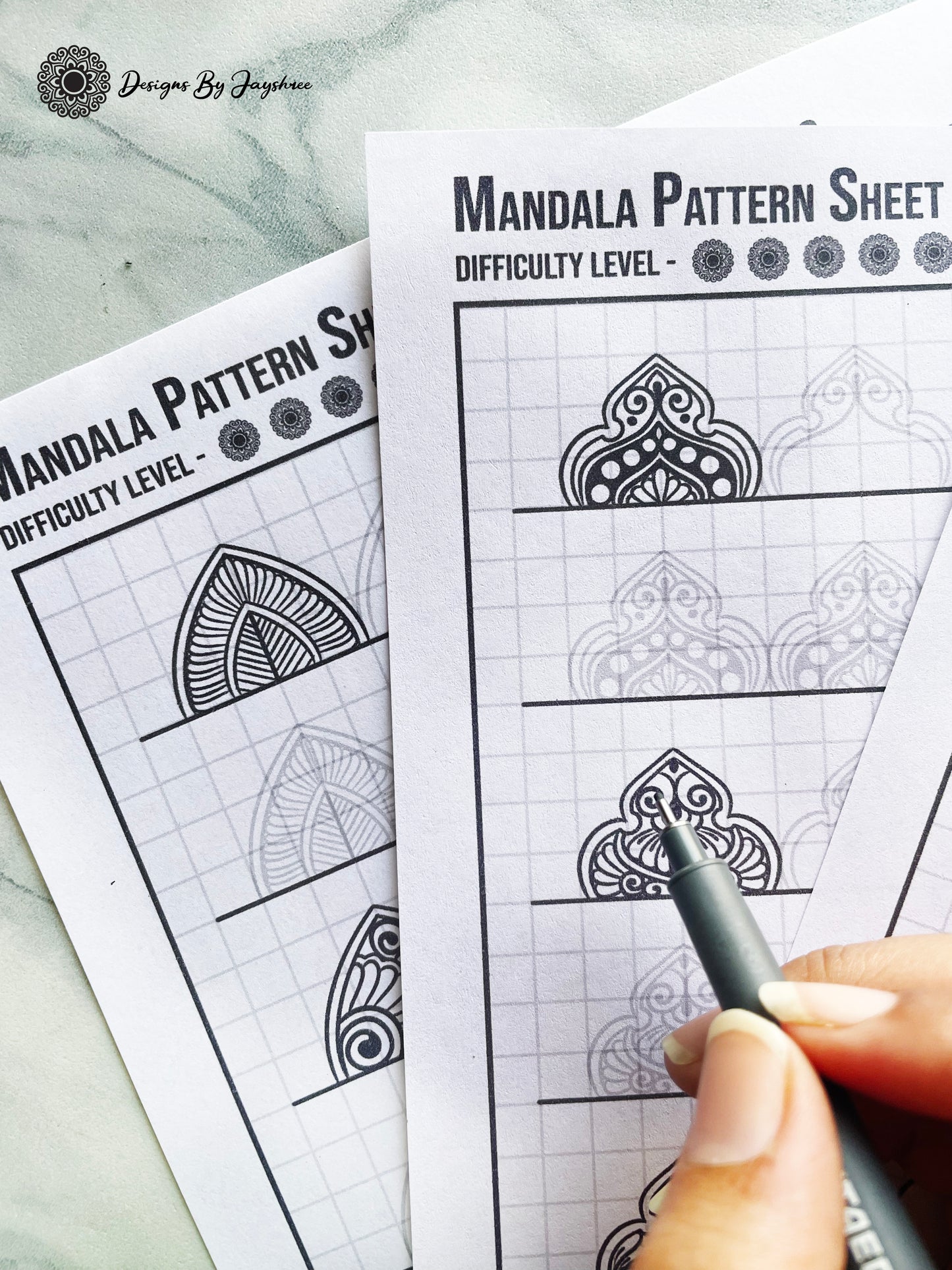 Detailed Mandala Pattern Sheets - 20 Patterns