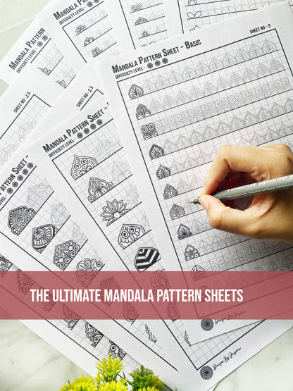 Ultimate Mandala Pattern Sheet - 172 Patterns