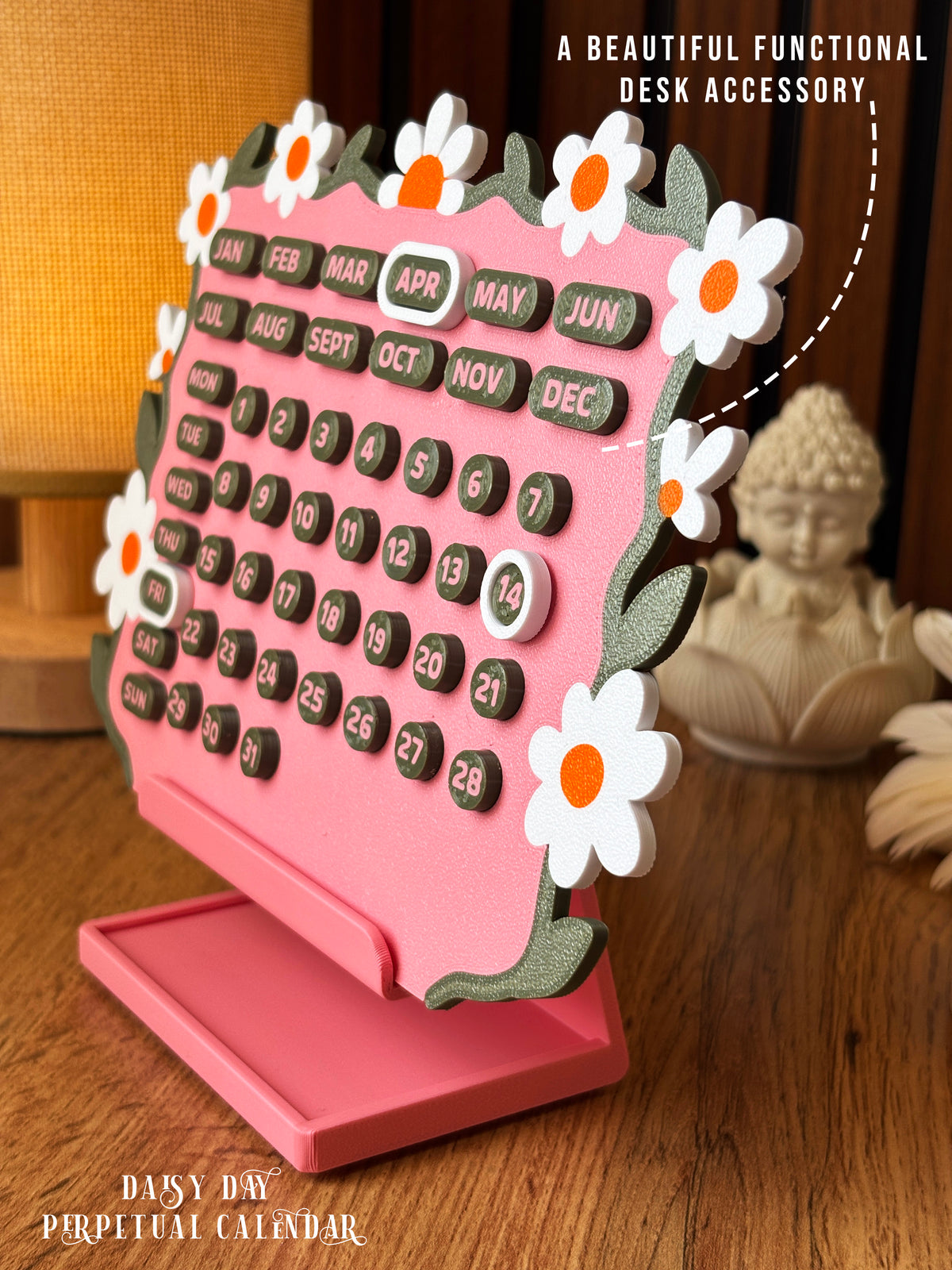 Forever In Bloom - Perpetual Desk Calendar