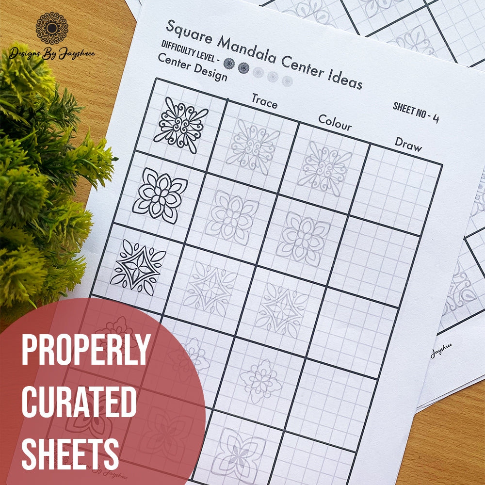 Mini Square Mandala Patterns- 25 designs