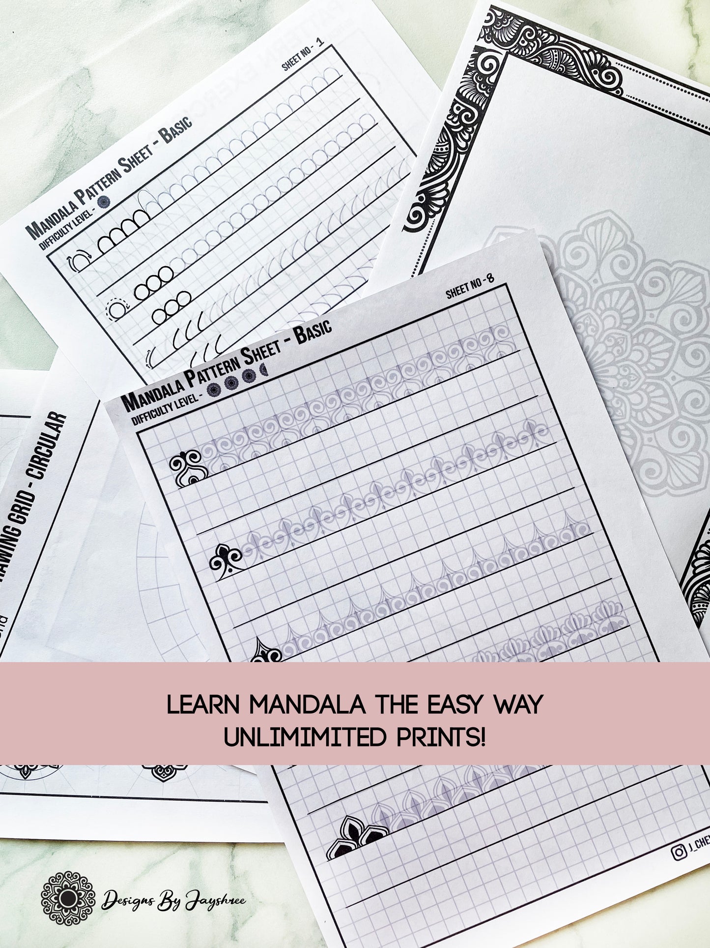 Mandala Learning Bundle - beginner Friendly - Set Of 5