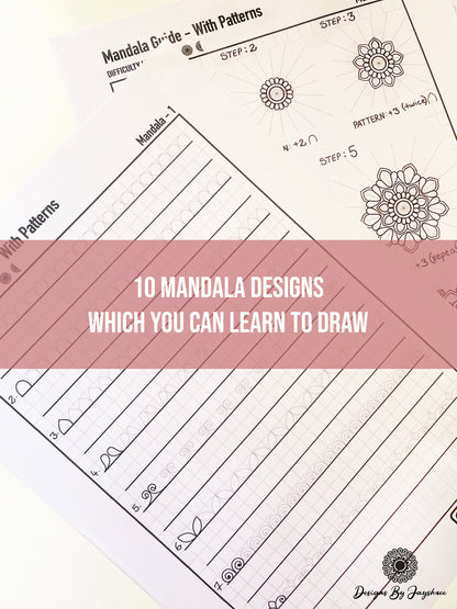 Complete Guide On Drawing A Mandala - Using Pattern Sheet - Beginner's Mandala Drawing Guide