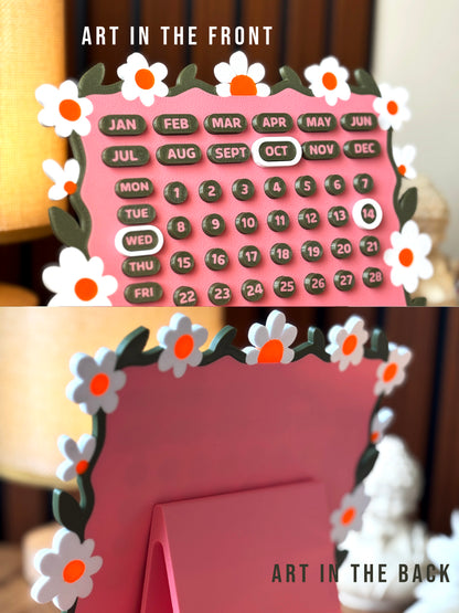 Forever In Bloom - Perpetual Desk Calendar