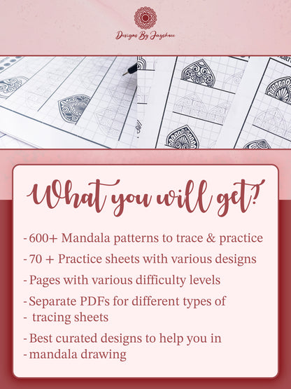 Ultimate Mandala Pattern Bundle - 600+ patterns, 6pdf