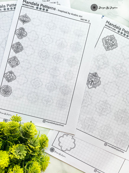 Arabic Inspires - Pattern Sheets - beginner Friendly