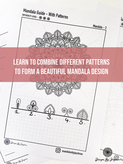 Complete Guide On Drawing A Mandala - Using Pattern Sheet - Beginner's Mandala Drawing Guide