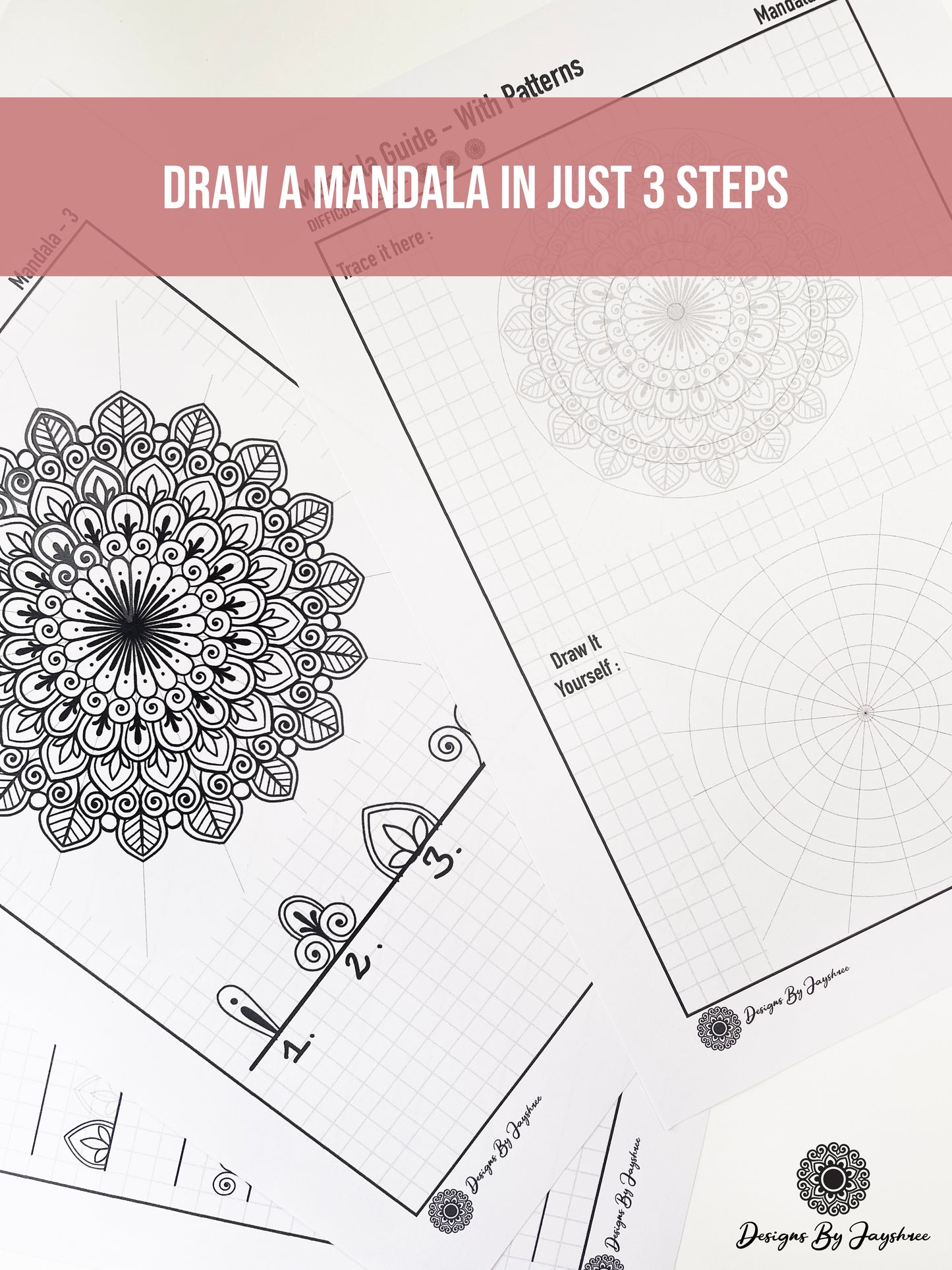 Complete Guide On Drawing A Mandala - Using Pattern Sheet - Beginner's Mandala Drawing Guide