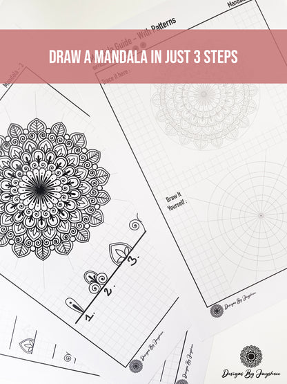 Complete Guide On Drawing A Mandala - Using Pattern Sheet - Beginner's Mandala Drawing Guide