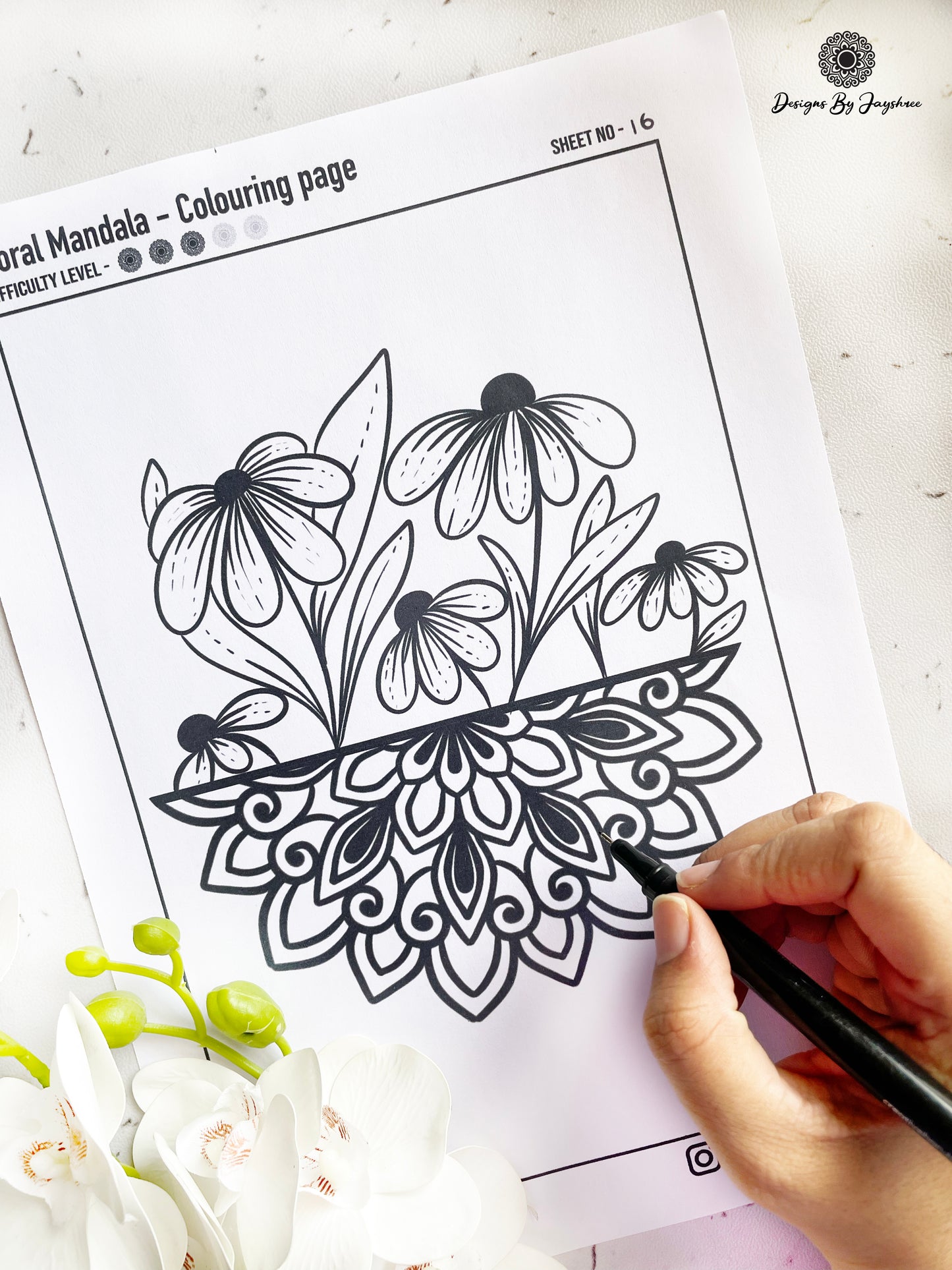 Floral Mandala Complete Guide - Beginner Friendly