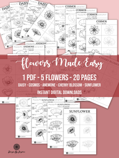 Flowers Made Easy - Beginners Guide On Drawing Flowers