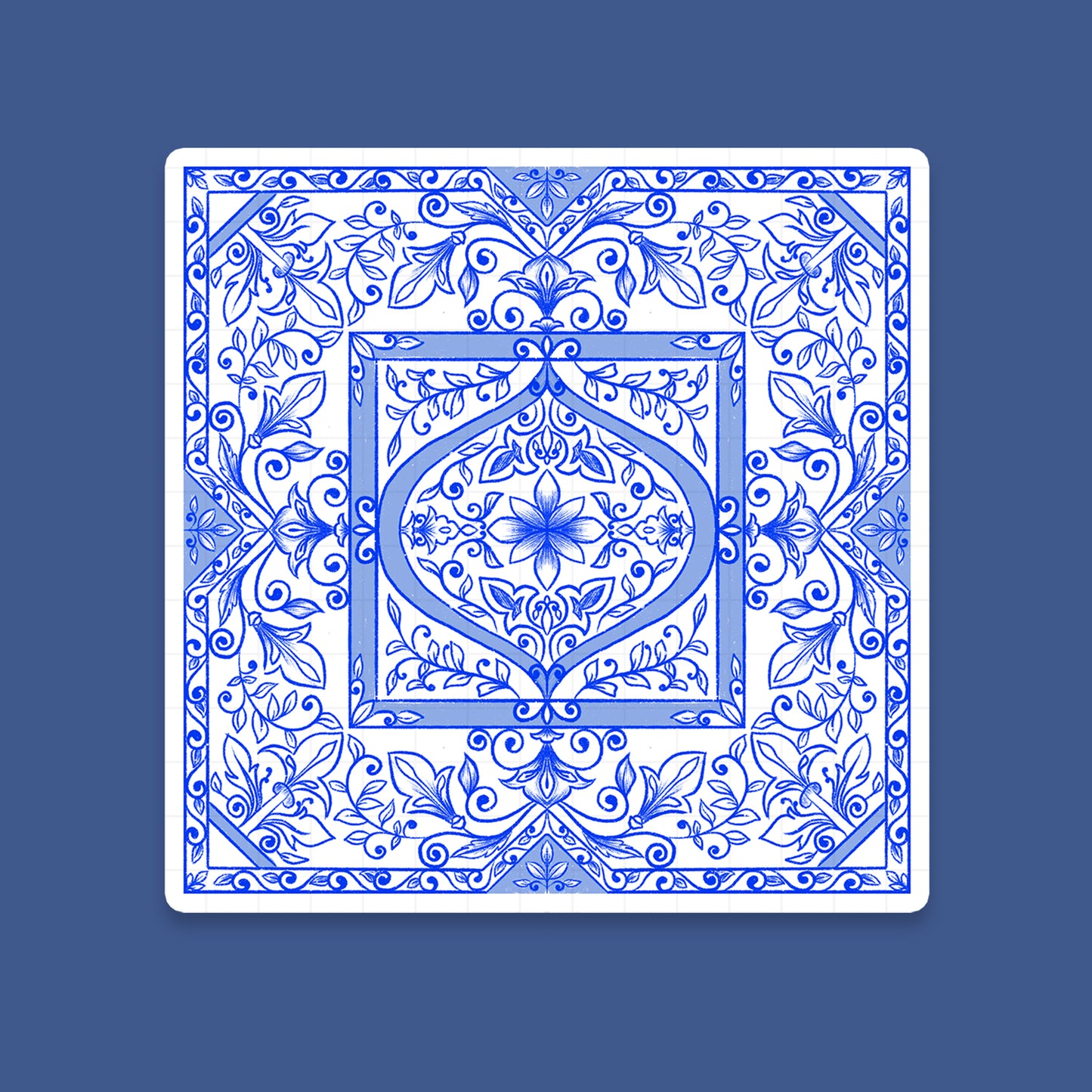 Almafi Tile - Laptop / Mobile Sticker