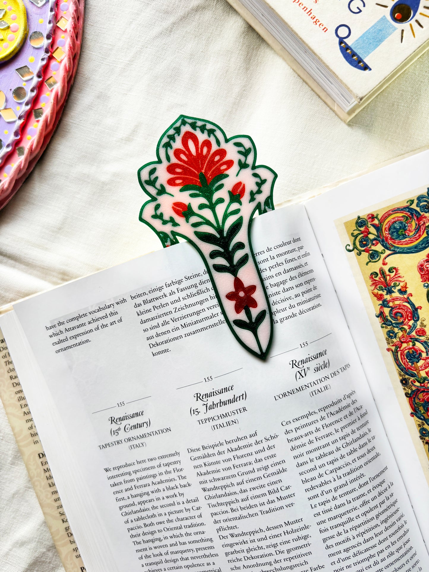 Aurelia Bloom - Aesthetic Motif Bookmark (PINK)
