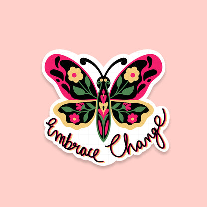 Embrace Change - Laptop / Mobile Sticker