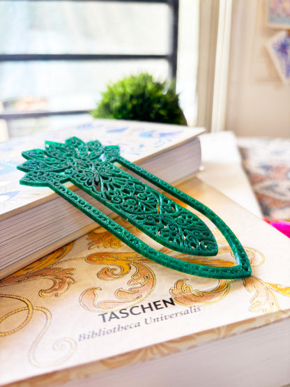 Green Lotus - Aesthetic Motif Bookmark