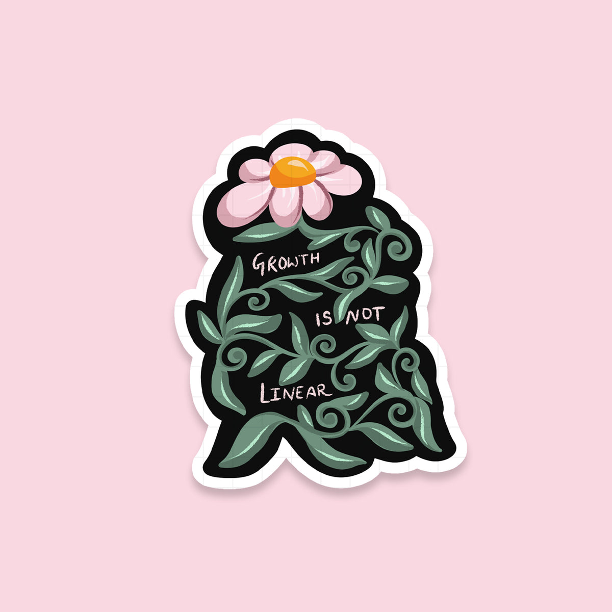 Growth Is Not Linear - Laptop / Mobile Sticker