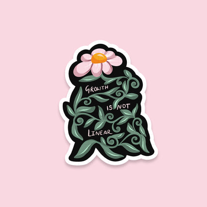 Growth Is Not Linear - Laptop / Mobile Sticker