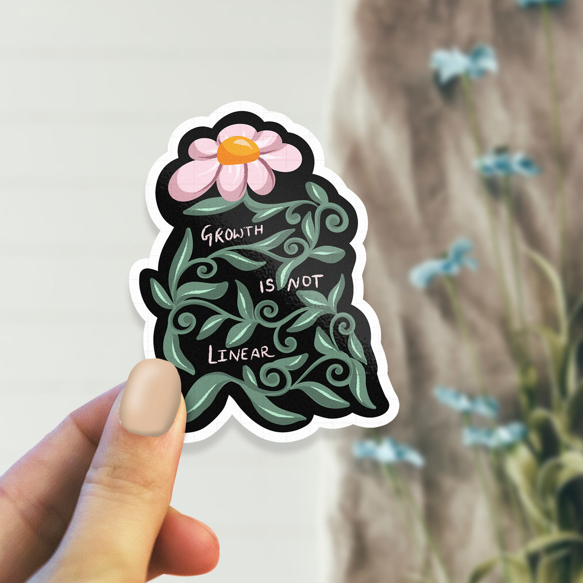 Growth Is Not Linear - Laptop / Mobile Sticker